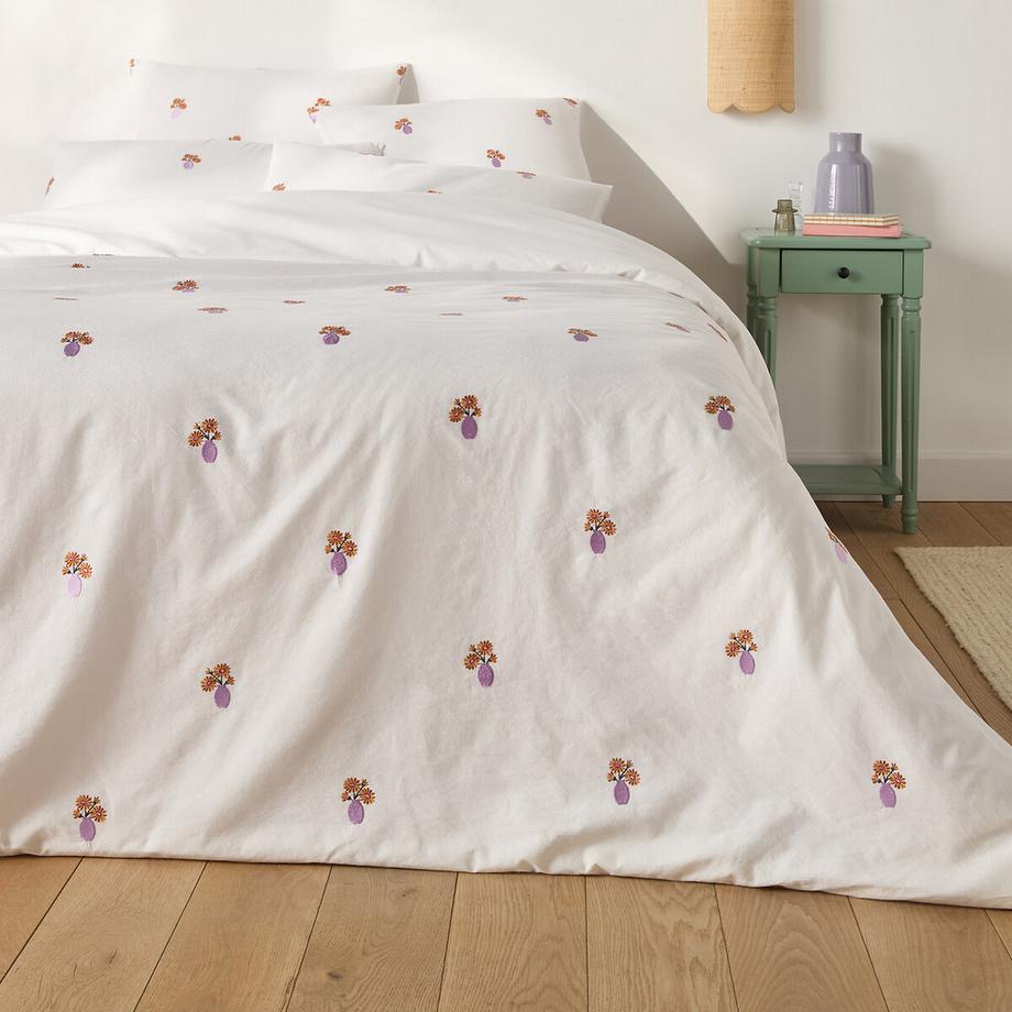 La Redoute Intérieurs Ariette Copripiumino Cotone Vintage Ricamato  