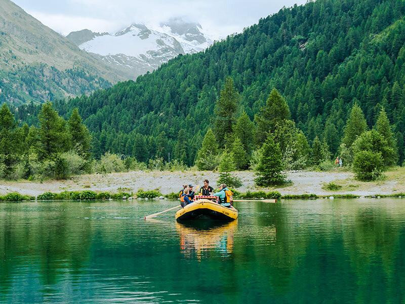 Smartbox  Raclette-Genuss auf einem Rafting-Boot im Engadin für 4 Personen - Geschenkbox 