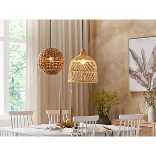 Beliani Lampe suspension en Corde en papier Boho SIWAZE  