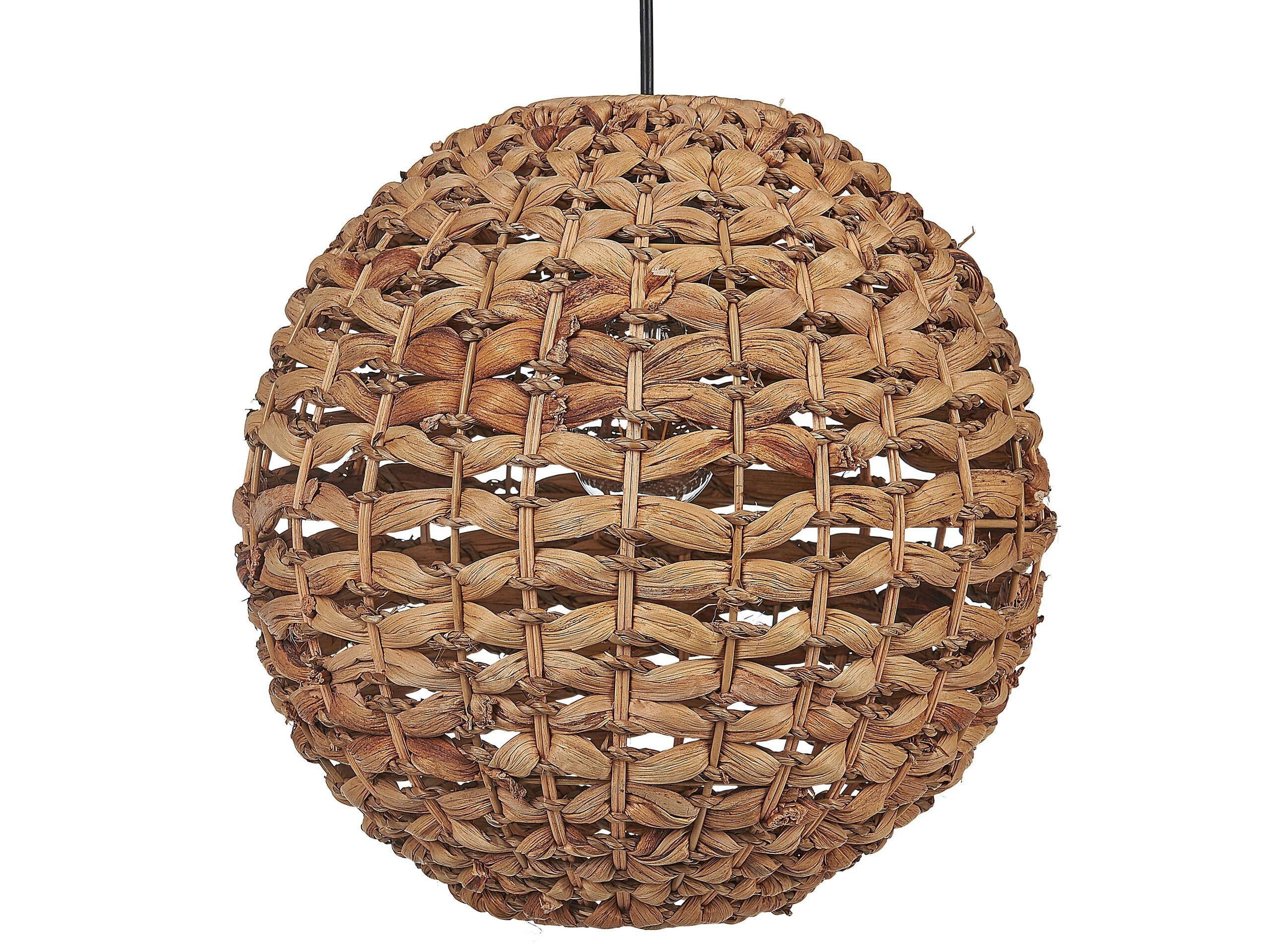 Beliani Lampe suspension en Corde en papier Boho SIWAZE  