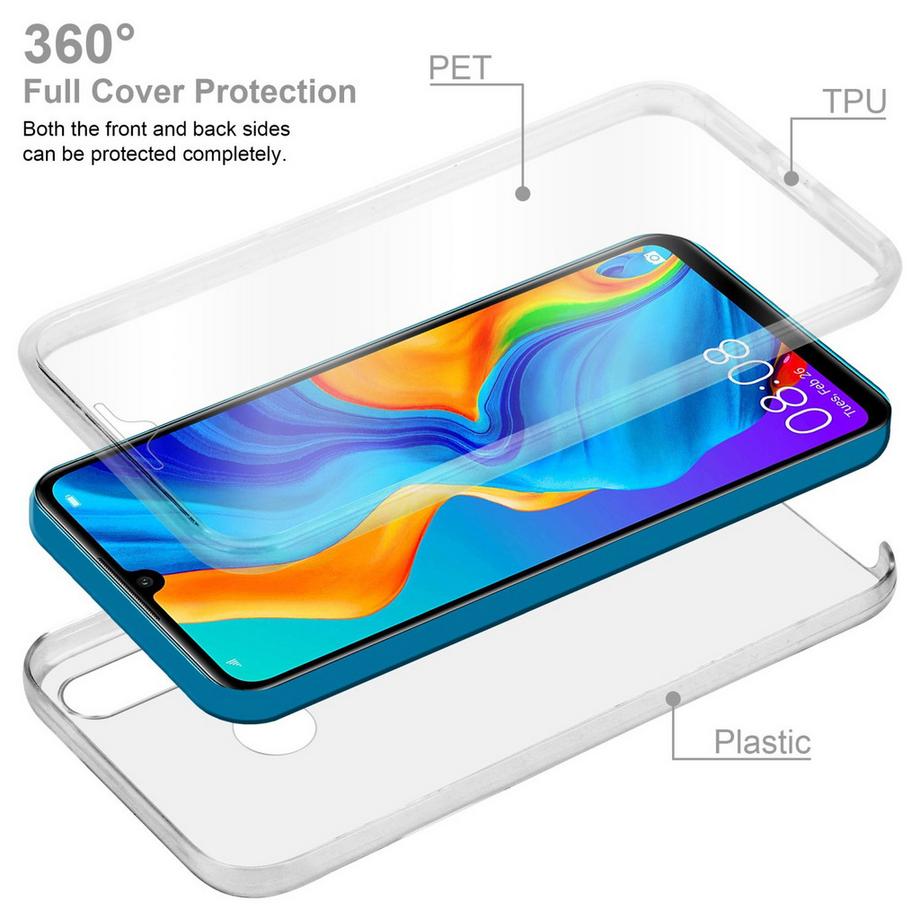 Cadorabo  Housse compatible avec Huawei P30 LITE - 360° Full Body Coque de protection - Protection frontale et dorsale, protection intégrale avec protection d'écran 