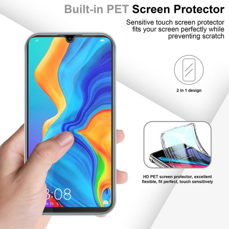 Cadorabo  Housse compatible avec Huawei P30 LITE - 360° Full Body Coque de protection - Protection frontale et dorsale, protection intégrale avec protection d'écran 
