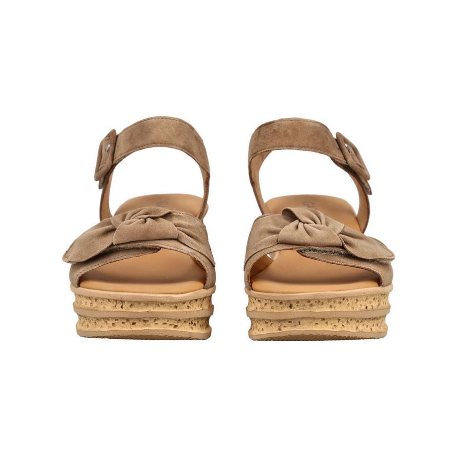 Gabor Sandalo con tacco a zeppa e dettaglio fiocco  