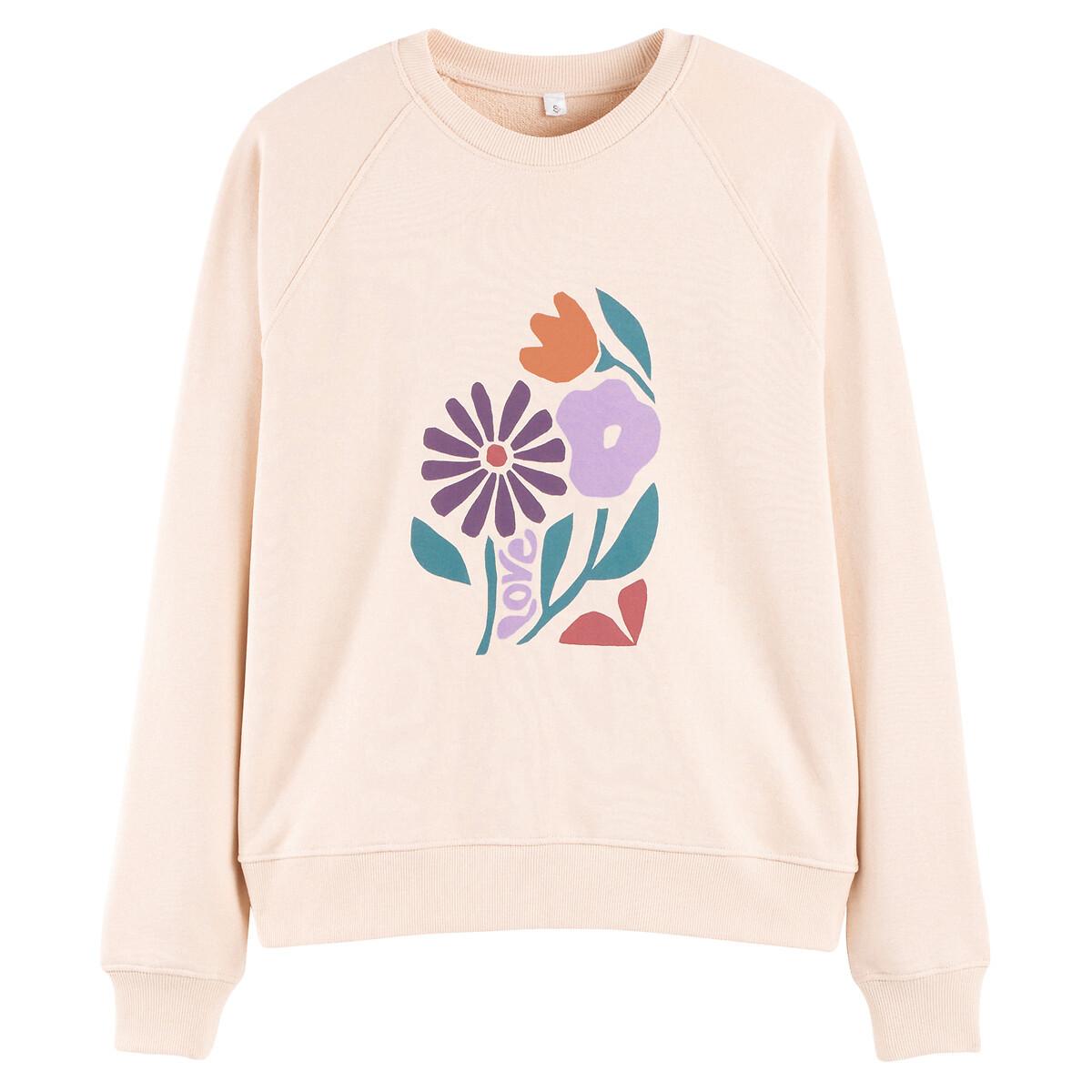 La Redoute Collections  Sweatshirt mit rundem Ausschnitt 