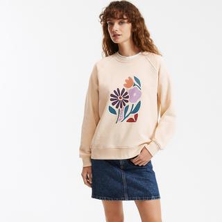 La Redoute Collections  Sweatshirt mit rundem Ausschnitt 