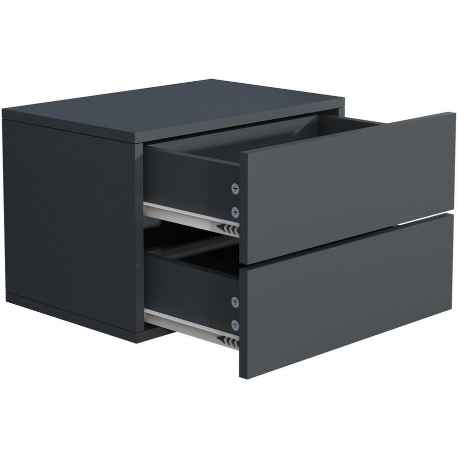 VCM Tiroir mural en bois Table de chevet murale Tiroir Console Table de chevet Usal L 45 cm  