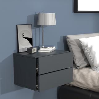 VCM Tiroir mural en bois Table de chevet murale Tiroir Console Table de chevet Usal L 45 cm  