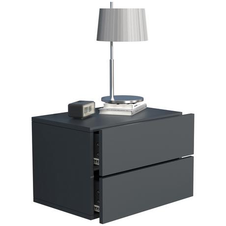 VCM Tiroir mural en bois Table de chevet murale Tiroir Console Table de chevet Usal L 45 cm  