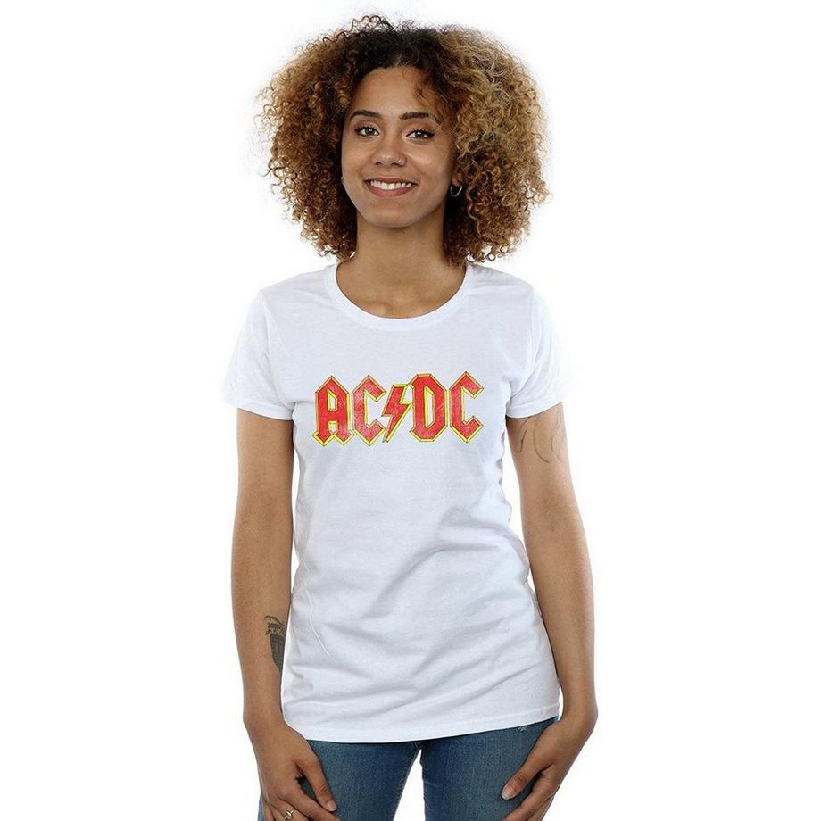 AC/DC ACDC T-Shirt Stampa Logo  
