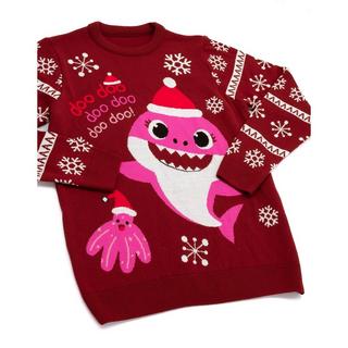 Baby Shark Mummy Shark Weihnachtspullover  