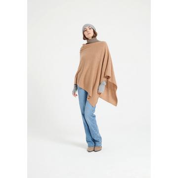 LILLY 9 Poncho mit V-Ausschnitt - 100% Kaschmir