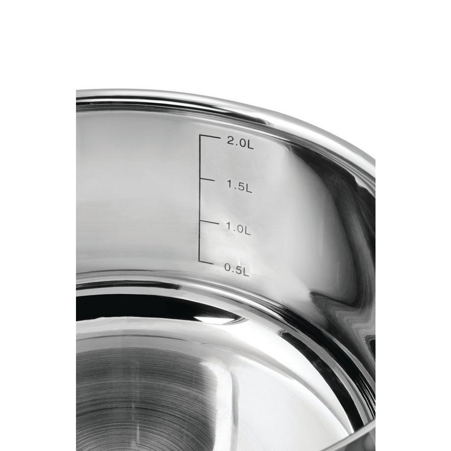 SCHOU Ensemble de casseroles, 6 pièces, acier inoxydable, noir  