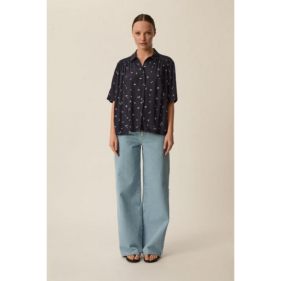Des Petits Hauts Camicia a Maniche Corte Stampata  