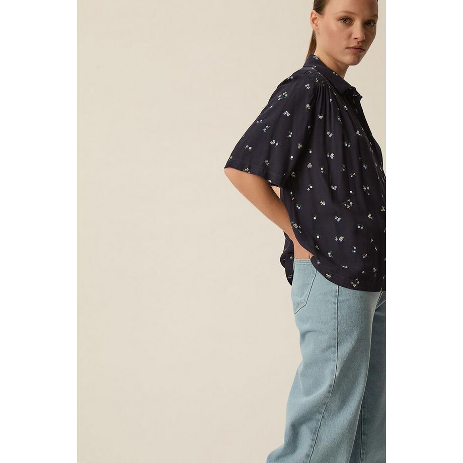 Des Petits Hauts Camicia a Maniche Corte Stampata  