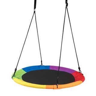 Northix Altalena a nido, altalena da giardino, altalena da esterno per bambini fino a 150 kg, colorata/verde  