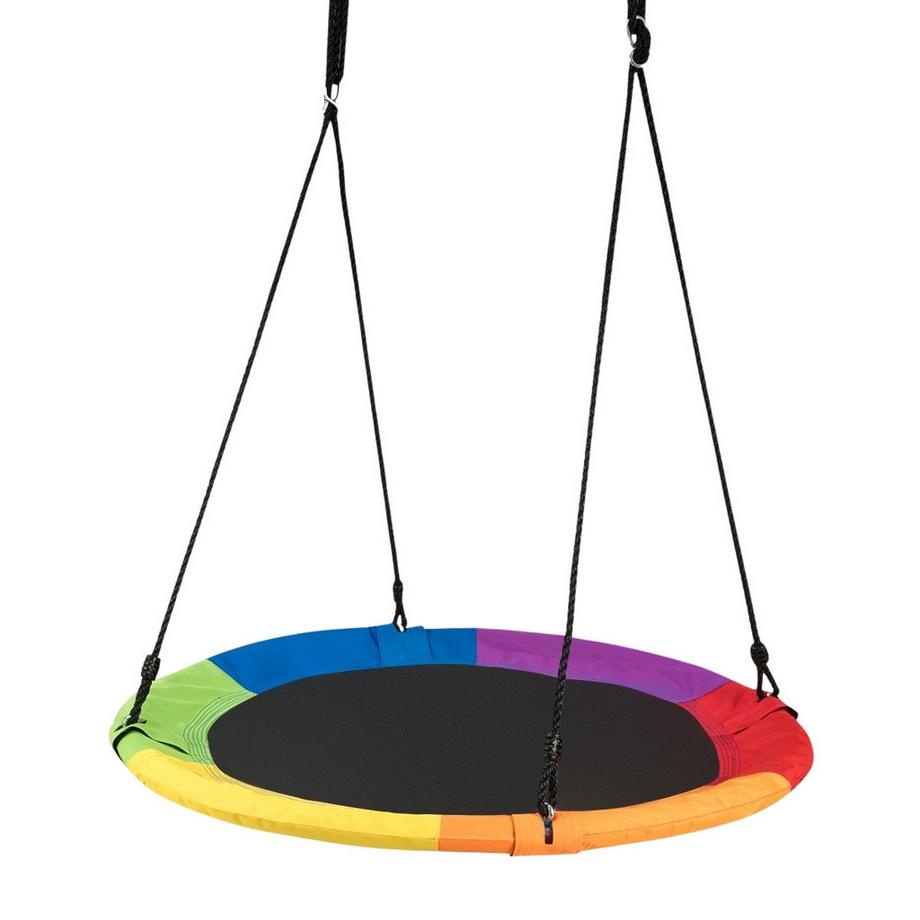 Northix Nestschaukel Gartenschaukel Outdoor Kinderschaukel bis 150 kg Farbig/Grün-Bunt  