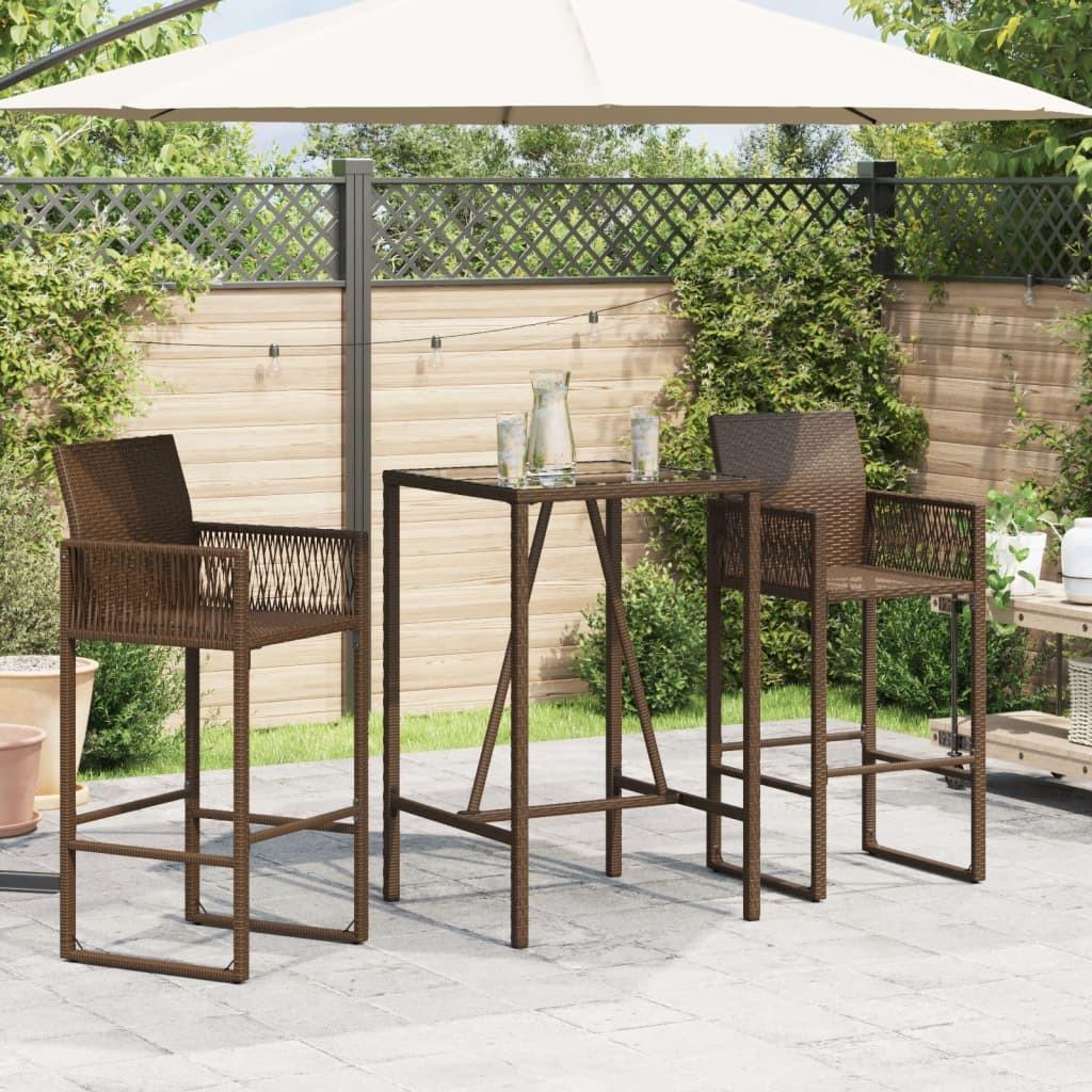 VidaXL Outdoor bartisch poly-rattan  