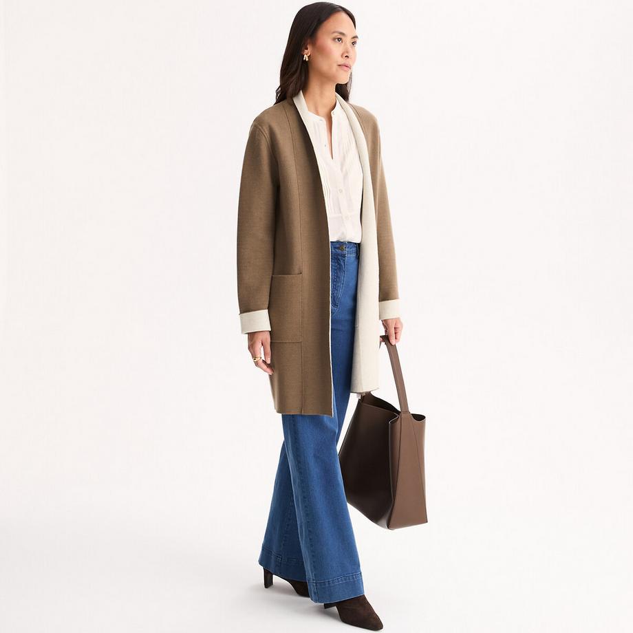 La Redoute Collections Gilet long en maille milano  
