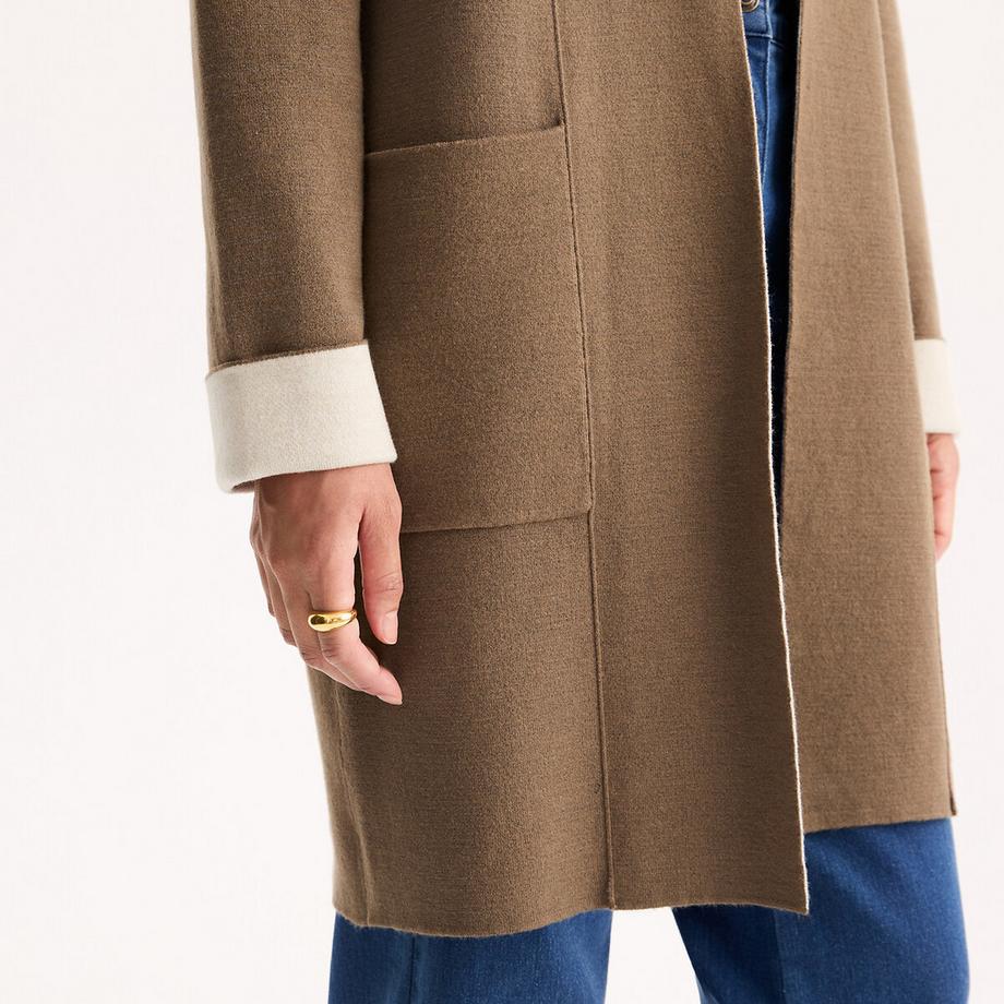 La Redoute Collections Gilet long en maille milano  