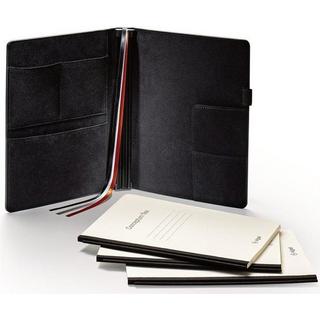 CONCEPTUM Conceptum Organiser flex A5 kariert schwarz,3 Notizhefte,3 Schienen,Gummiband  