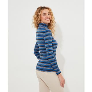 Joe Browns Maglia a Maniche Lunghe a Righe Retro Accogliente  