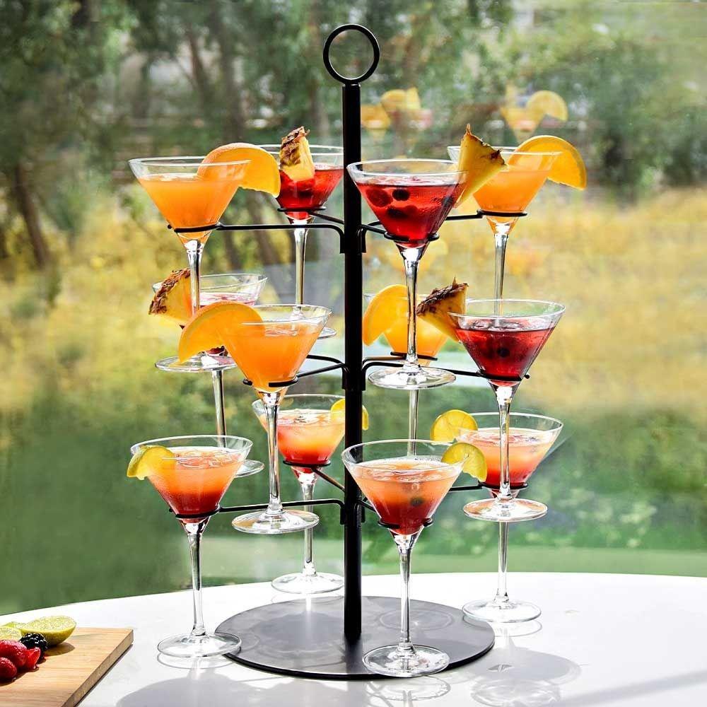 Mikamax  Alberi da cocktail con spazio per 12 bicchieri 