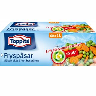 Toppits Sacchetti congelatore 1L 60 pezzi (Nota 9 pezzi DFP)  