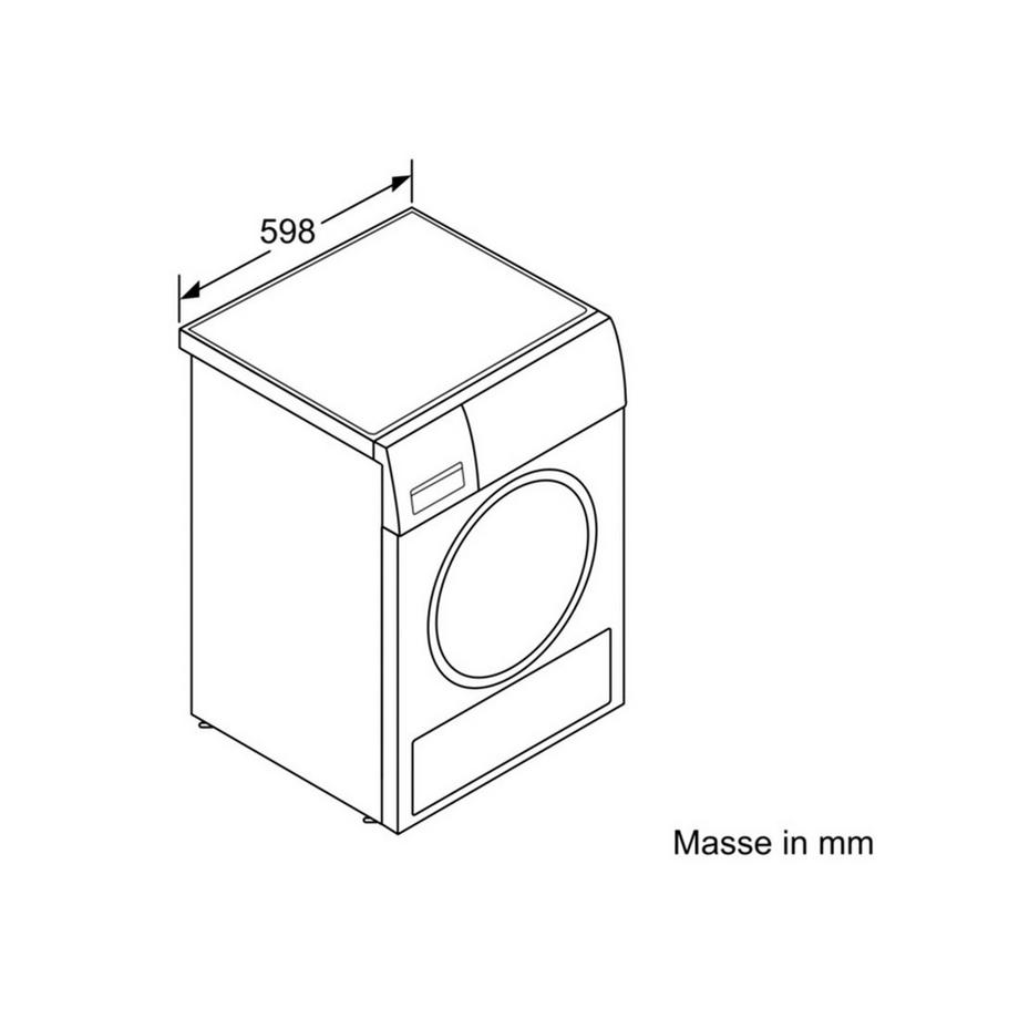 Siemens  Siemens iQ700 WT7HXM80CH asciugatrice Libera installazione Caricamento frontale 9 kg A++ Bianco 