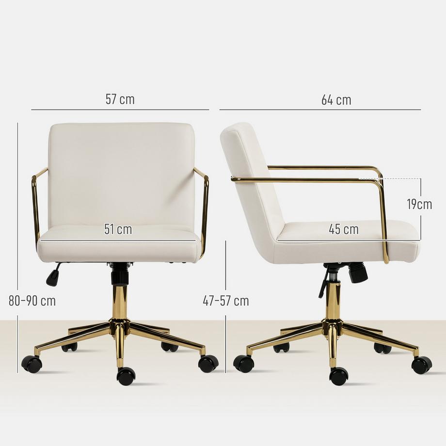 HOMCOM chaise de bureau  