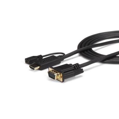 STARTECH.COM  StarTech.com Câble adaptateur HDMI® vers VGA de 1,8m - Convertisseur actif HDMI vers HD15 - M/M - 1920x1200 / 1080p 