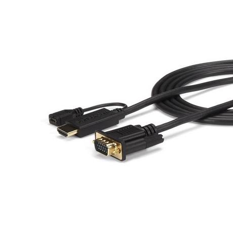 STARTECH.COM  StarTech.com Cavo Convertitore attivo HDMI a VGA - Adattatore HDMI a VGA M/M - 1920x1200 / 1080p da 1,8m 