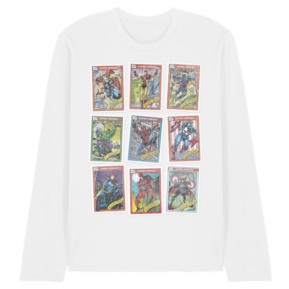 T-ShirtManches Longues Motiftyle Carte À Collectionner Rétro