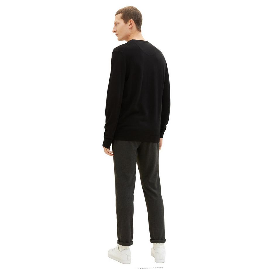 TOM TAILOR Pull col rond coupe regular  