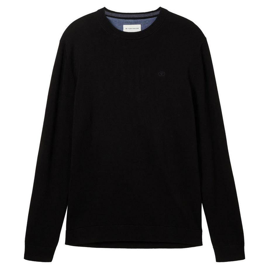 Maglione a maglia Uomini Confezione da 1 Vestibilità confortevole-Basic Crewneck Knit