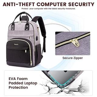 Only-bags.store Zaino per laptop 15.6 pollici Borsa scuola impermeabile  