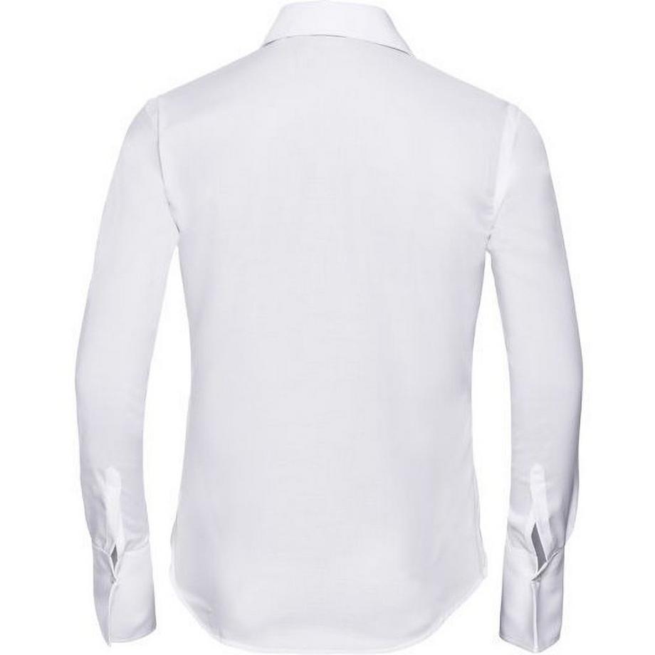 Russell Collection Camicia Maniche Lunghe Senza Stiratura  