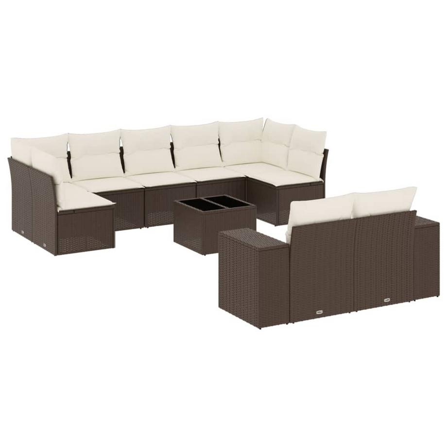Ensemble de canapés de jardin rotin synthétique