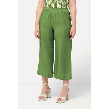 Culottes con taglio della gamba ampio, effetto stropicciato e cintura elastica