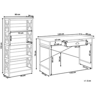 Beliani  Ensemble pour bureau en MDF Industriel FOSTER/CASCO 