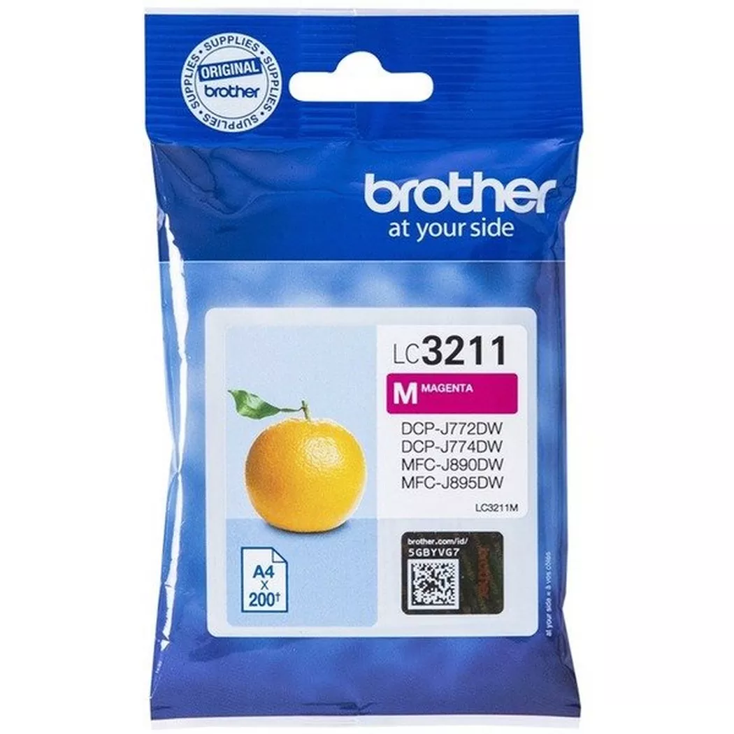 Brother – LC-3211M Druckerpatrone Original Standardertrag Magenta, One Size