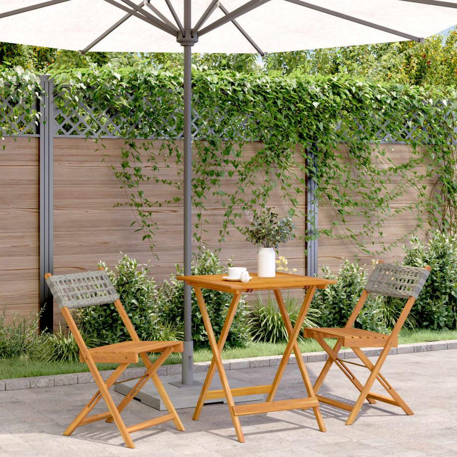 VidaXL Ensemble de bistro bois d'acacia  