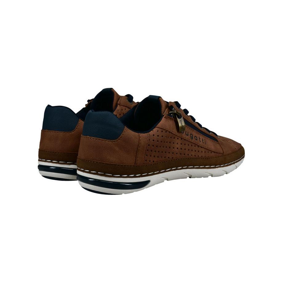 BUGATTI Chaussures à Lacets Perforées avec Fermeture Éclair Latérale  