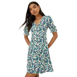 Dorothy Perkins Mini Robe Col V Manches Courtes Florale  