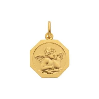 MUAU Schmuck  Pendentif ange gardien or jaune 750, 17x12mm 