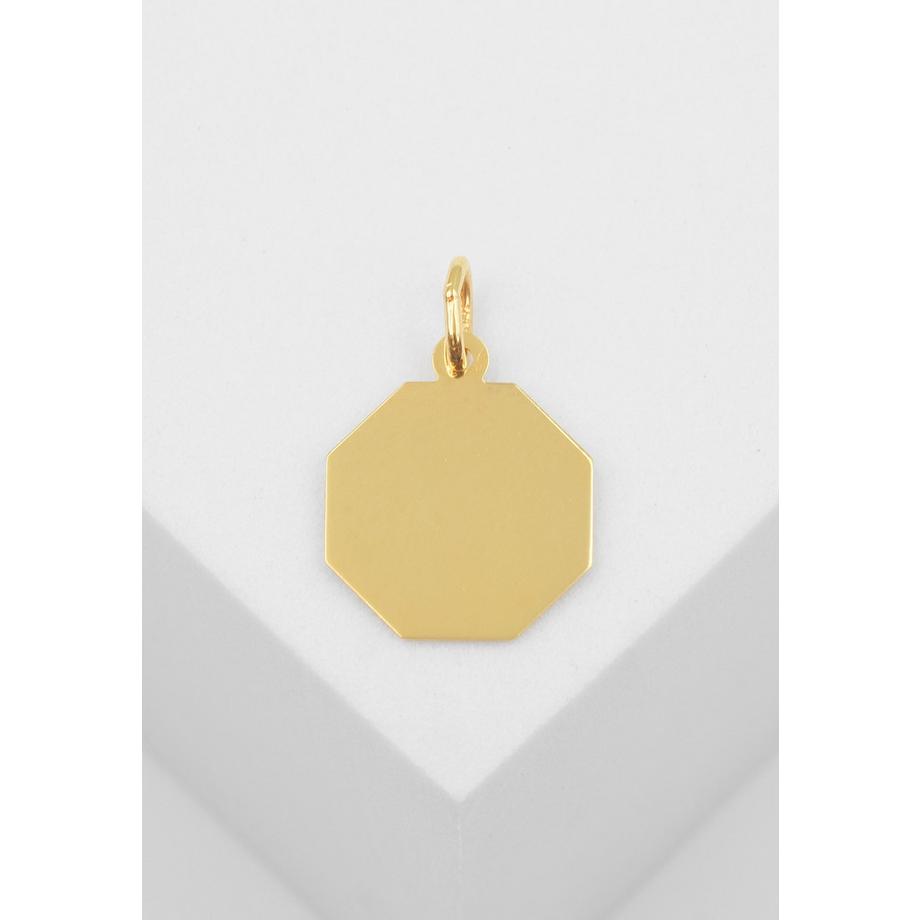MUAU Schmuck  Anhänger Schutzengel Gelbgold 750, 17x12mm 