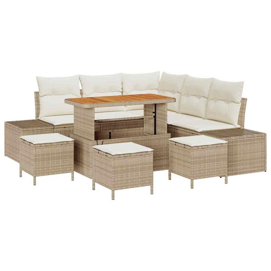 Set Divano da Giardino Polyrattan