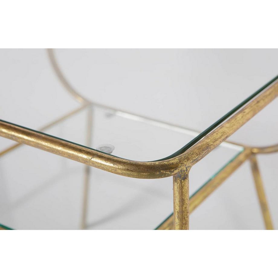 mutoni Table d'appoint Amazing antique brass 47x47  