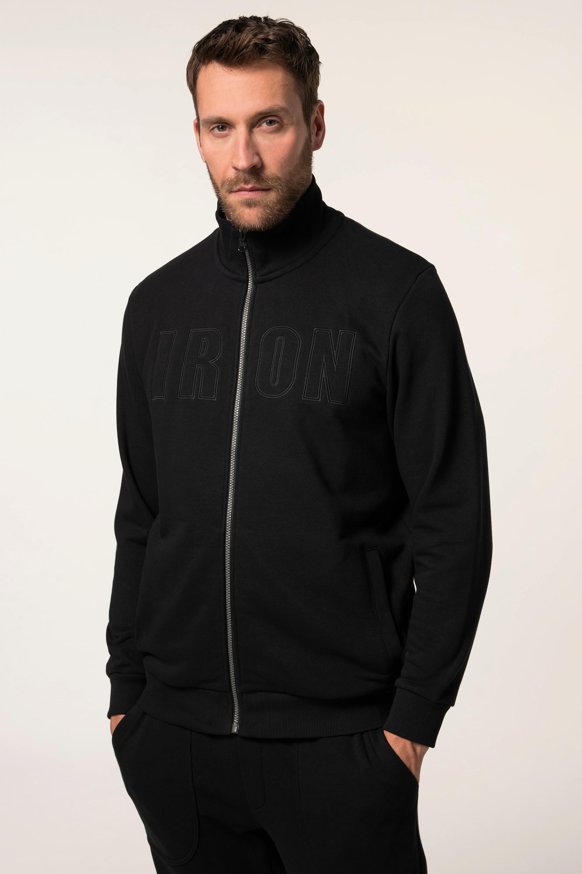 JP1880 Sweatjacke Bauchfit Fitness Badges  