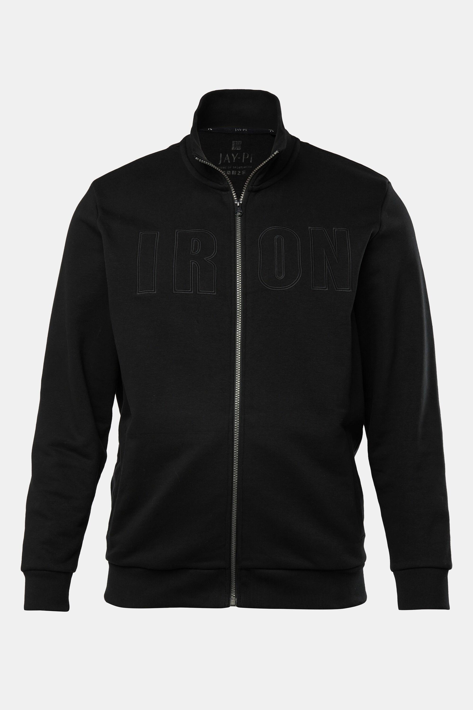 JP1880 Sweatjacke Bauchfit Fitness Badges  