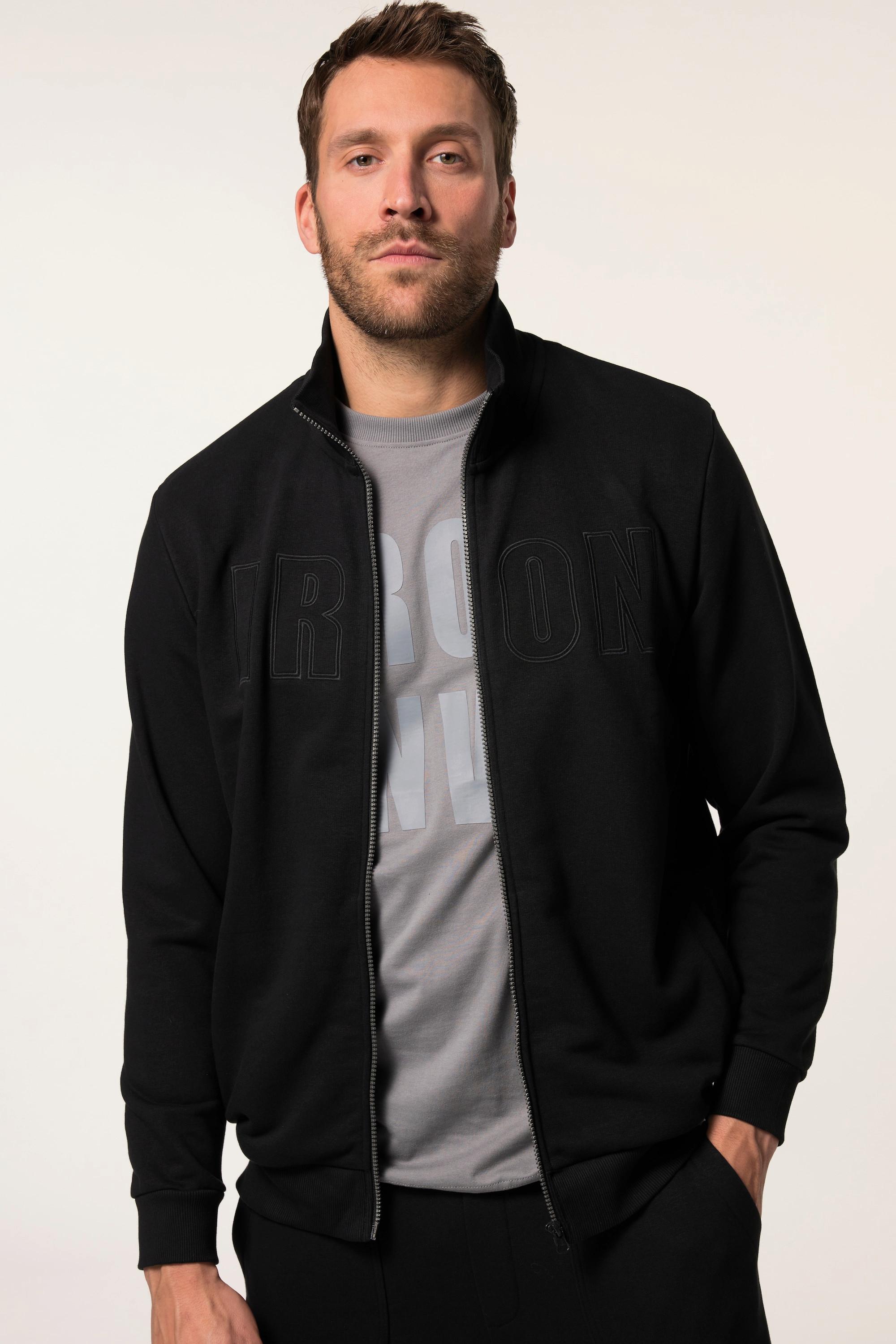 JP1880 Sweatjacke Bauchfit Fitness Badges  